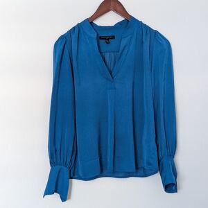 Banana Republic Factory volume sleeve blouse in pretty blue - SP
